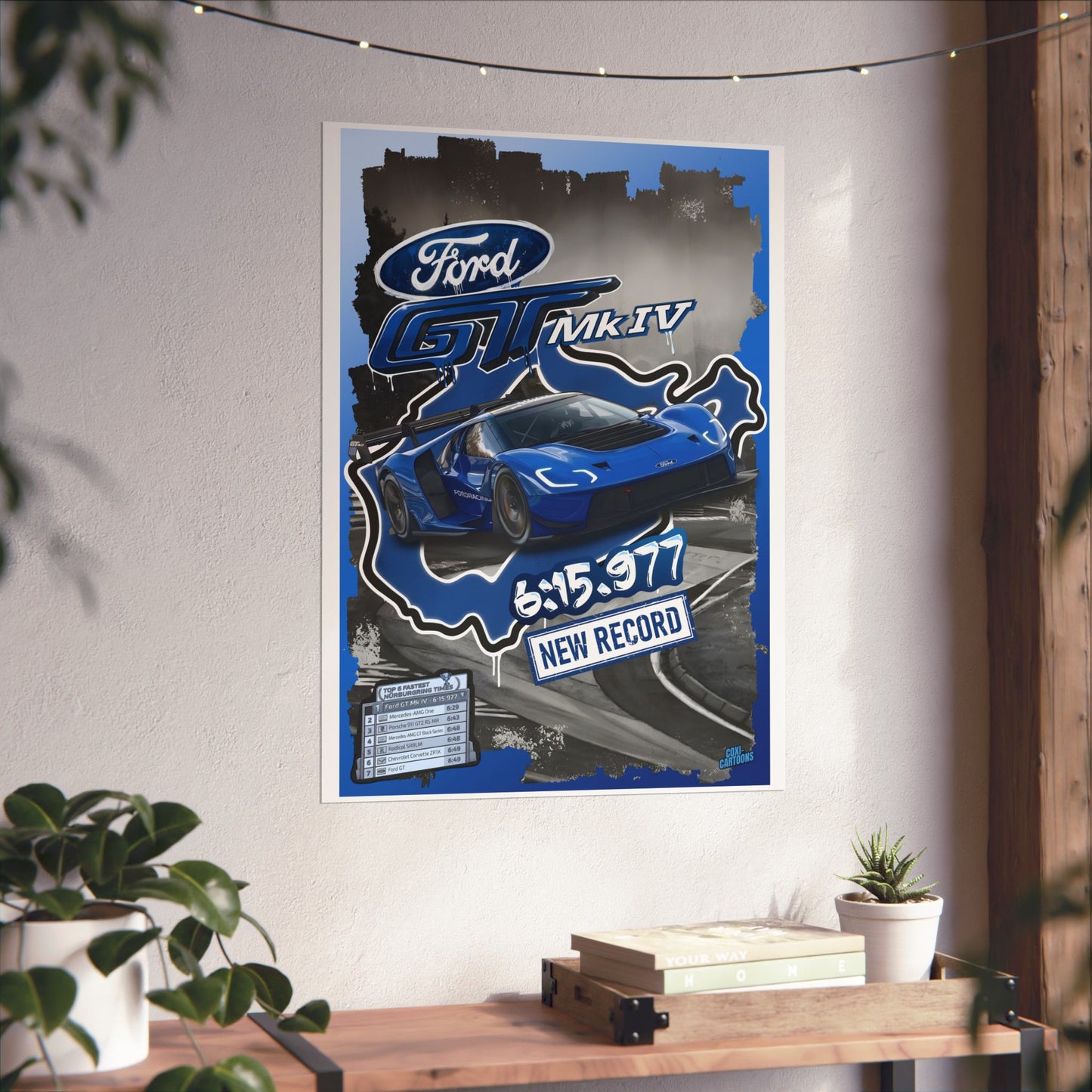 Ford GT Mk IV "King of the Ring" Graphic Poster