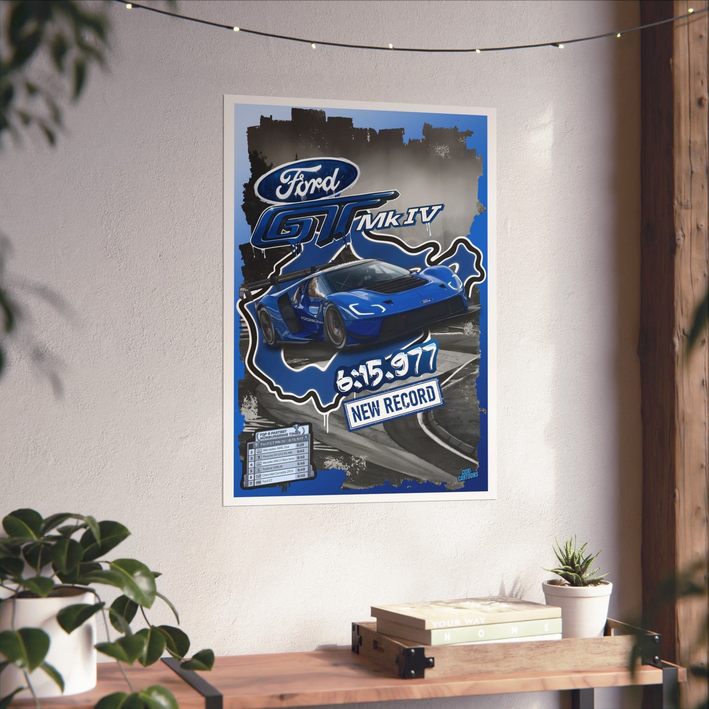 Ford GT Mk IV "King of the Ring" Graphic Poster