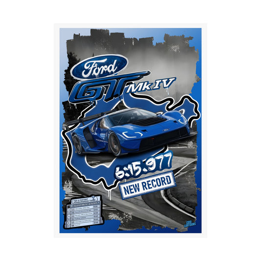 Ford GT Mk IV "King of the Ring" Graphic Poster